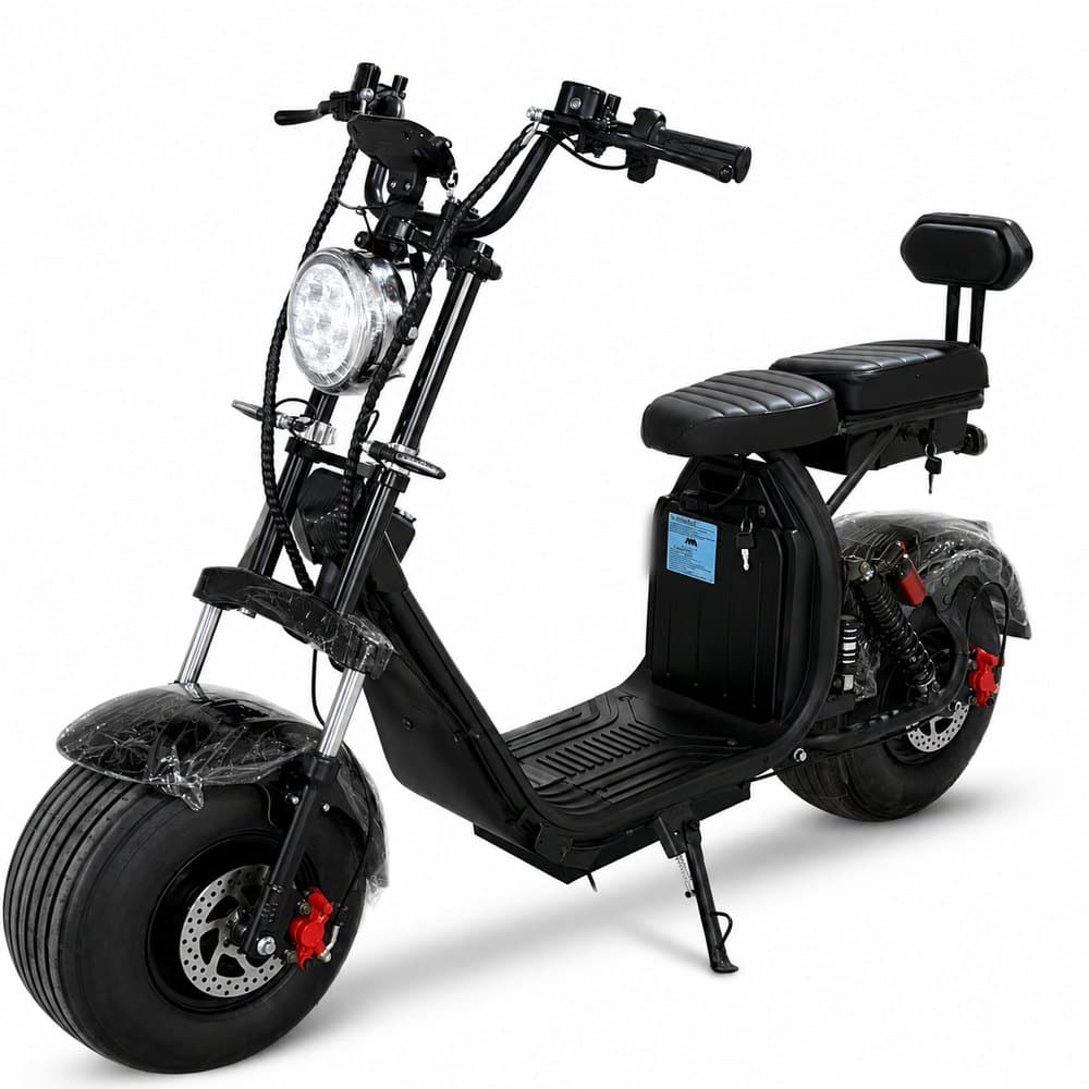 HISPEED Fat S2 — Fat Tire, Chopper elétrico 1500W com pneus largos que chega a 75 km/h.