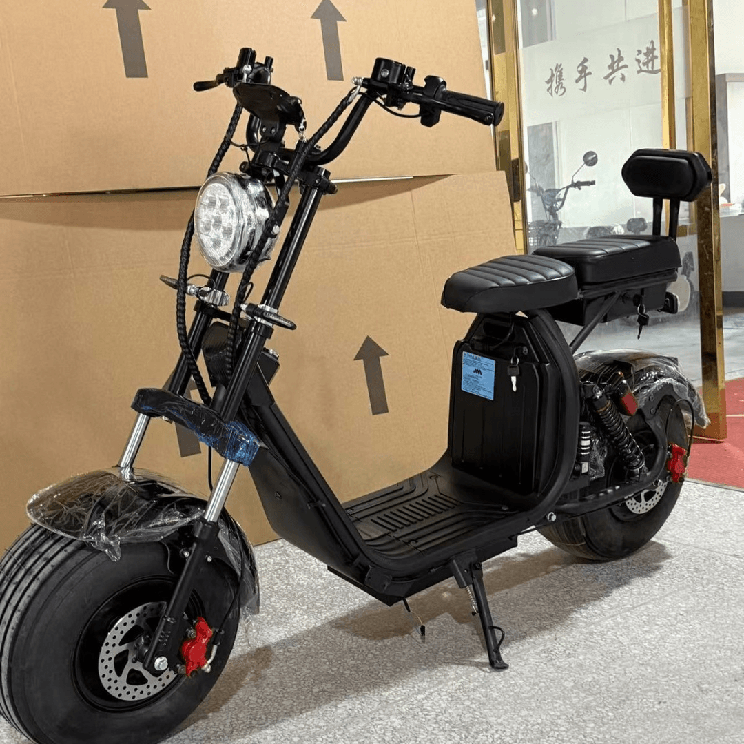 HISPEED Fat S3 Max — Fat Tire, 1500W de potência, banco duplo estilo retrô e até 75 km/h.