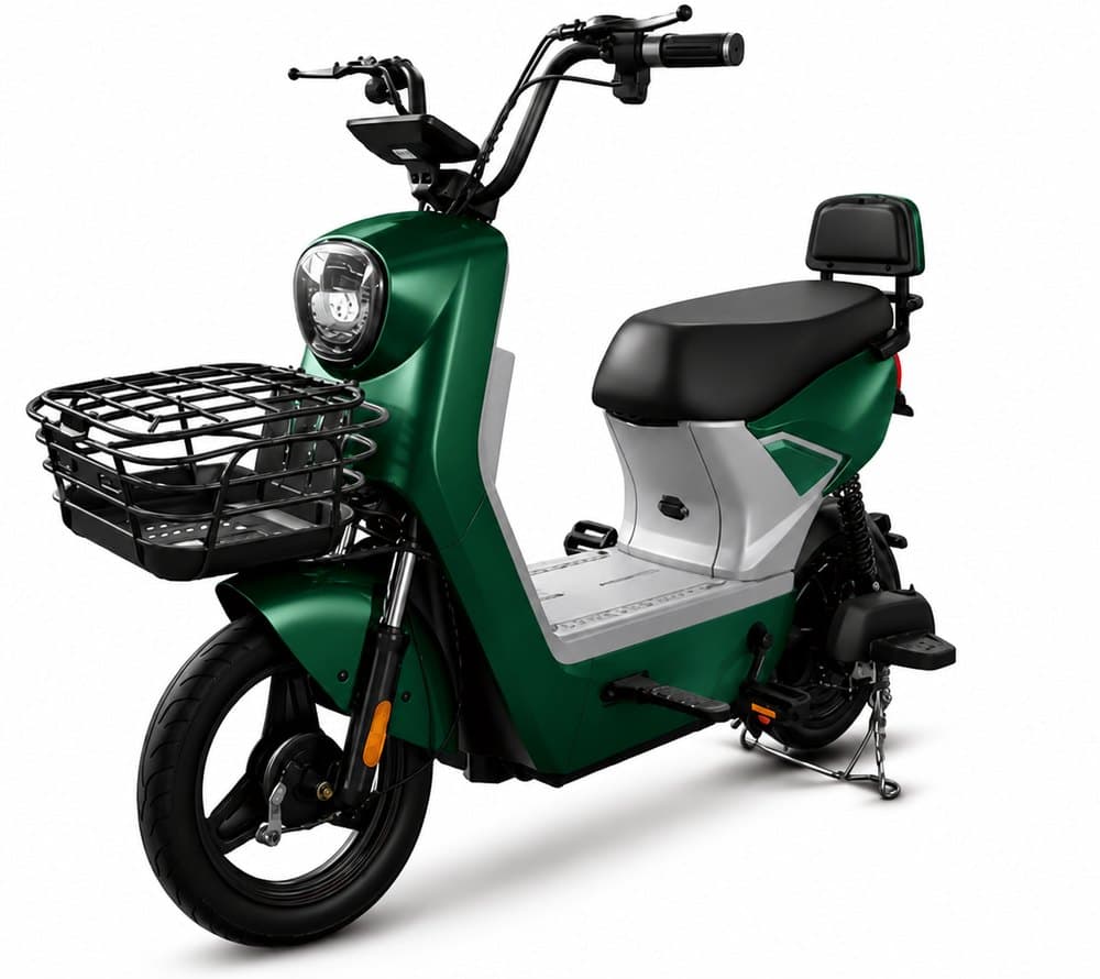 HISPEED Urban C5 — Urbana, Scooter urbana 500W com cesto dianteiro — leve e econômica para o dia a dia.